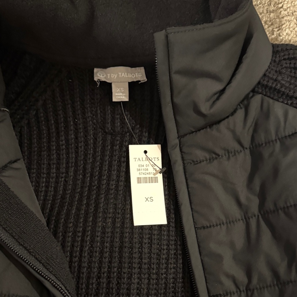 Talbots Black Quilted Jacket - image 5